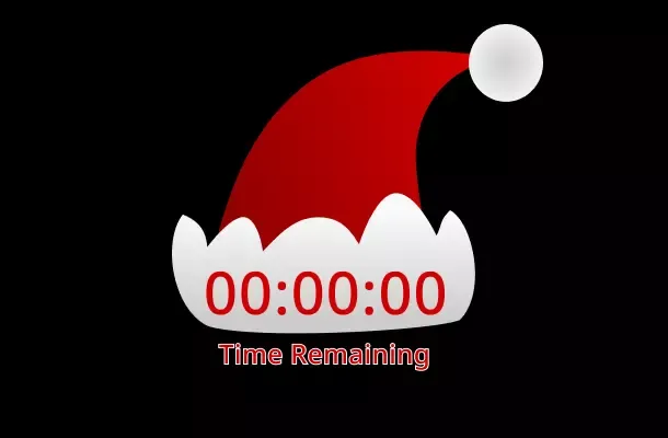 Holiday countdown template