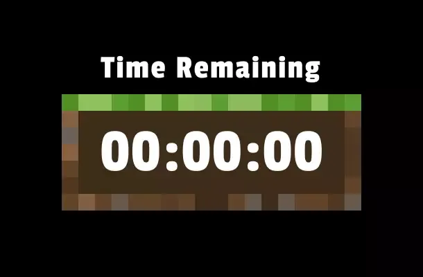 Minecraft-themed countdown template
