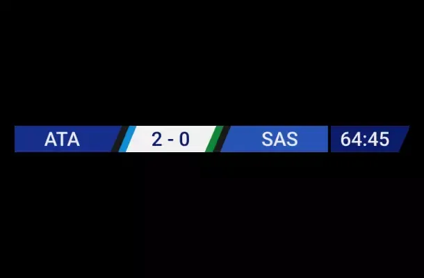 Serie A scoreboard template for OBS